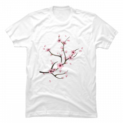 cherry blossom t shirt mens